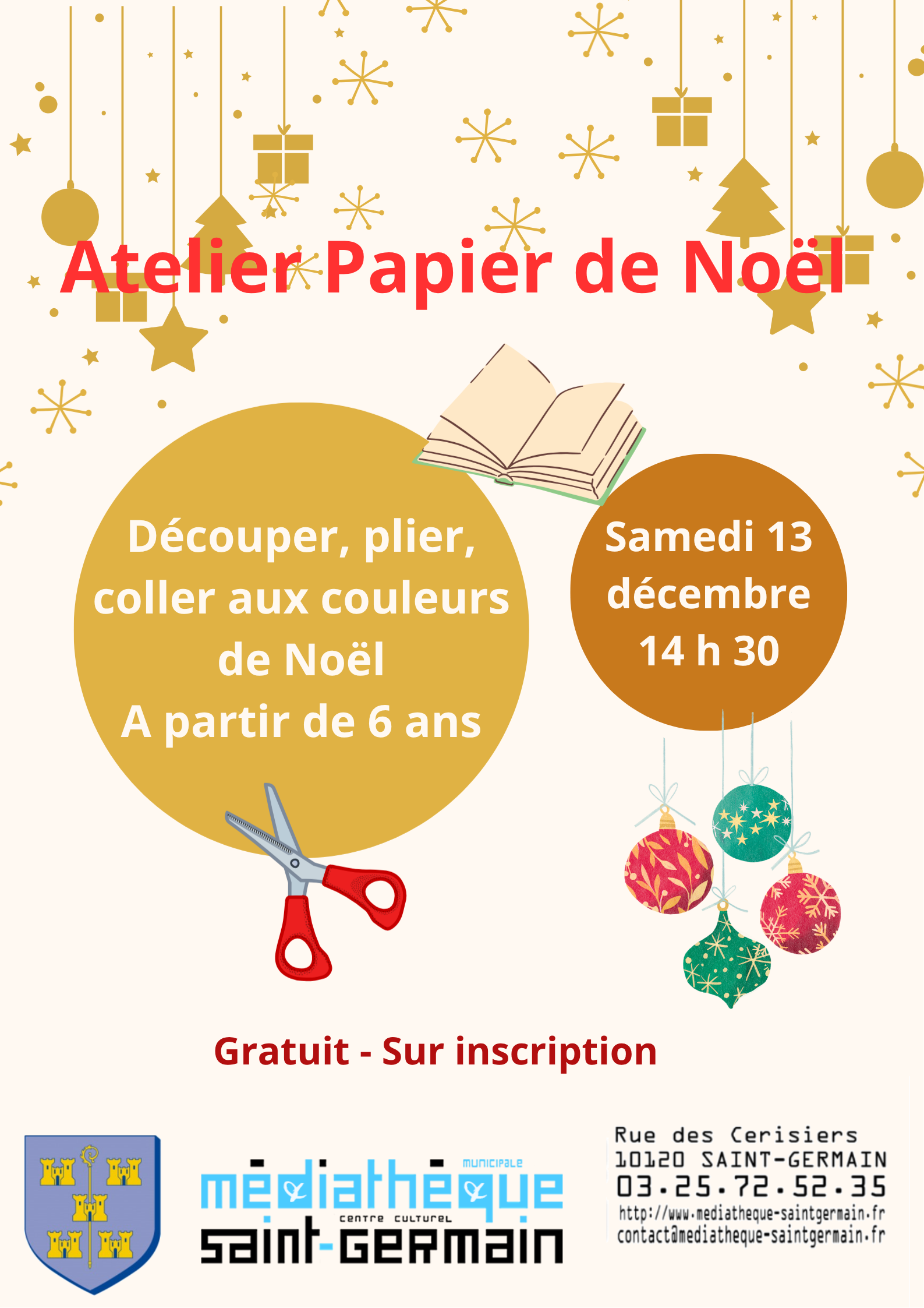 Atelier papier de Noël Atelier papier de Noël